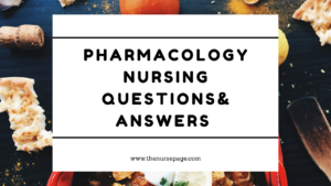 Pharmacology Nursing Quiz