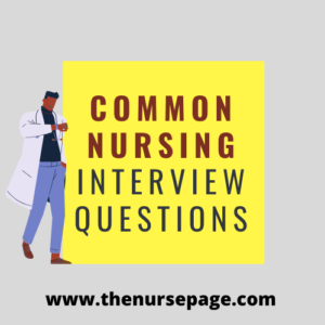 common nursing interview questions