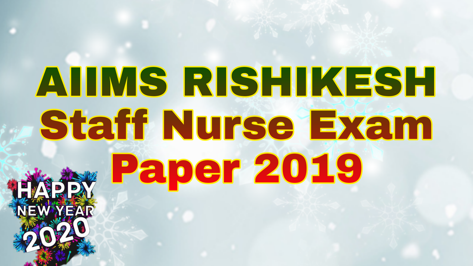 AIIMS OLD PAPER STAFF NURSE visual data 7