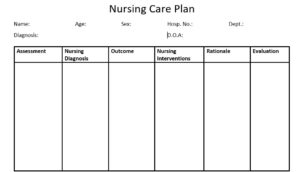 Nursing Care Plan