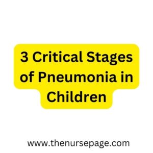 Stages of Pneumonia in Children
